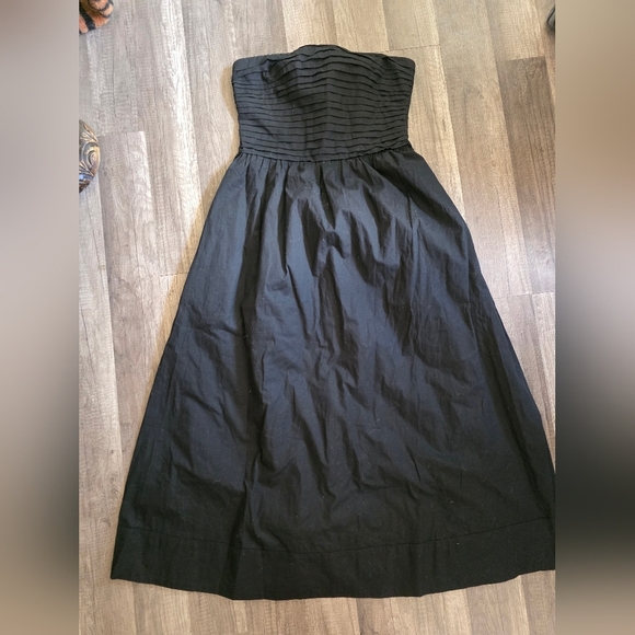 PAIGE Braylee Dress Black Midi Strapless Corset Revolve Nordstrom Y2k Formal - Picture 7 of 16